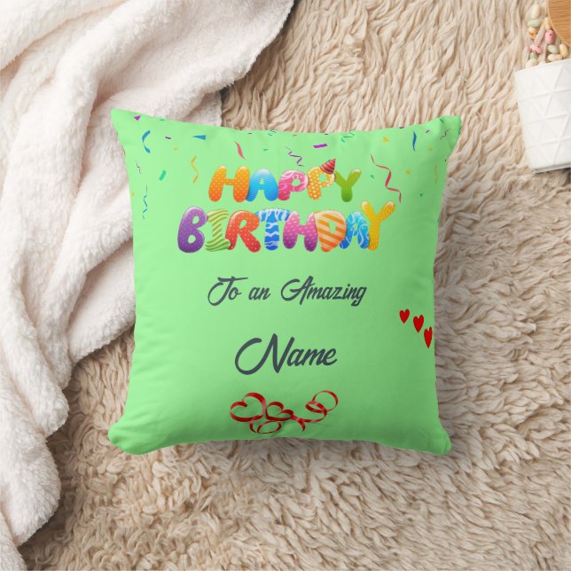 Custom Pillow Geschenk für Geburtstagsfeiern Kissen (Decke)