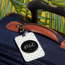 Custom Pilot Aviation School Abschluss Elegant