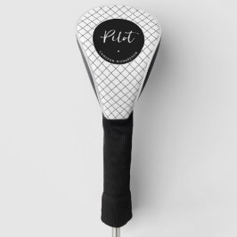 Custom Pilot Aviation School Abschluss Elegant Golf Headcover