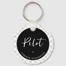 Custom Pilot Aviation School Abschluss Elegant