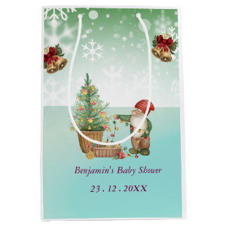 Custom Pine Star Baby Shower Mittlere Geschenktüte