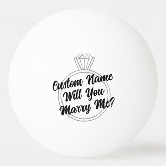 Custom Ping Pong Ball Proposal Engagement Gift Tischtennisball