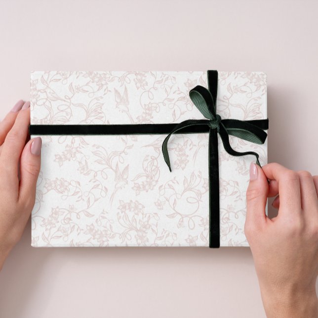 custom Pink Allure Blush Feminine Pattern Geschenkpapier (Von Creator hochgeladen)