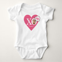 Custom pink Baby Girl My 1. valentine's!