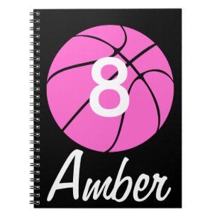 Custom Pink Basketball Notizblock