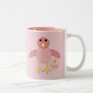 Custom Pink Birthday Girl Chick Tasse