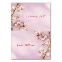 Custom Pink Cherry Blossom Hochzeit Platzkarten