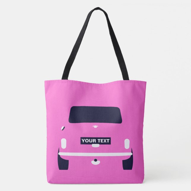 Custom Pink Classic Mini Totbeutel Tasche (Rückseite)