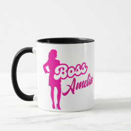 Custom Pink Doll Boss Girly Tasse