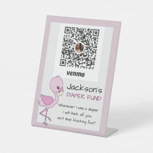 Custom Pink Flamingo Baby Boy Dusche Ideen Sockelschild