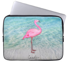 Custom Pink Flamingo Tropical Sandy Beach Modern