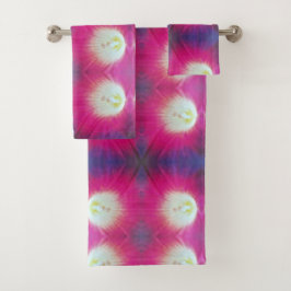 Custom Pink Lila Bath Handtuch Set