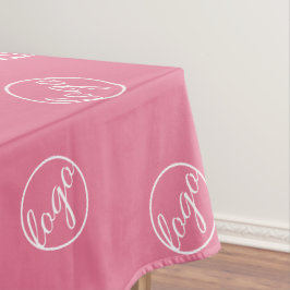 Custom Pink Restaurant Trade Show Logo Business Tischdecke