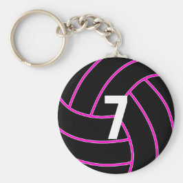 Custom Pink Volleyball Jersey Number Schlüsselanhä Schlüsselanhänger