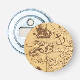 Custom Pirate Map Landpunktfamilie Flaschenöffner