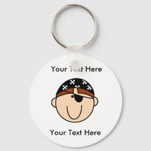 Custom Pirate Red Schlüsselanhänger