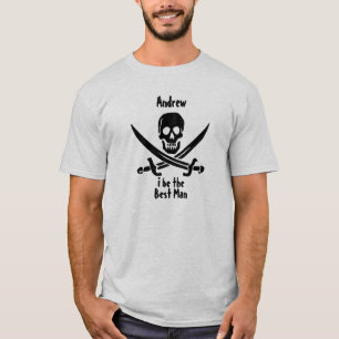 Custom Pirate Wedding Party Shirt
