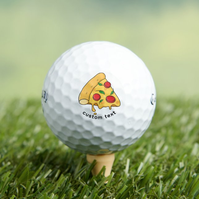Custom Pizza Design Golf Ball Gift - Callaway  (Insitu T-Shirt)