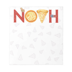 Custom Pizza Lover Geschenke Noah Notizblock