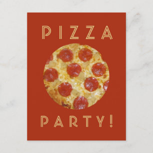 Custom PIZZA-Party Einladungen