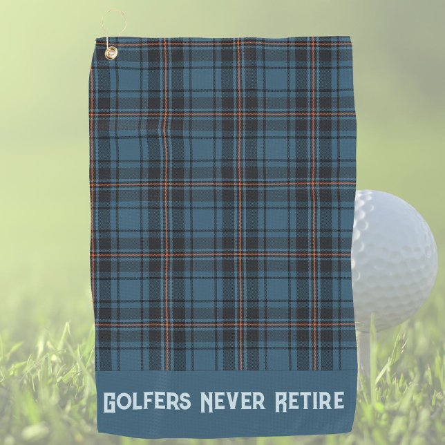 Custom Plaid Sports Retirement Geschenke für Vater Golfhandtuch (Von Creator hochgeladen)