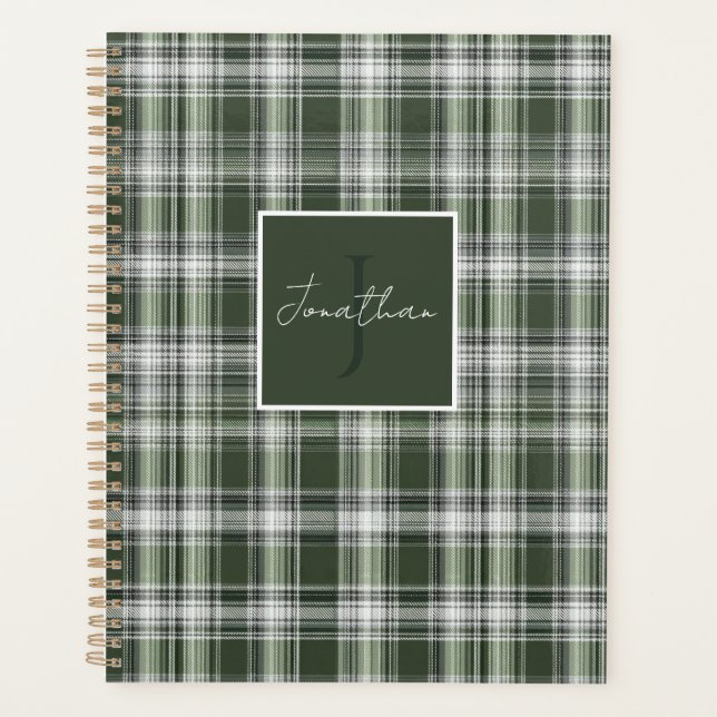 Custom Planner Gingham Pattern Style Planer (Vorderseite)