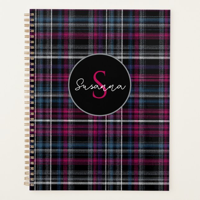 Custom Planner Gingham Pattern Style Planer (Vorderseite)