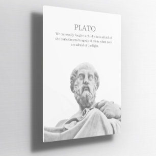 Custom Plato inspirierendes Zitat Poster