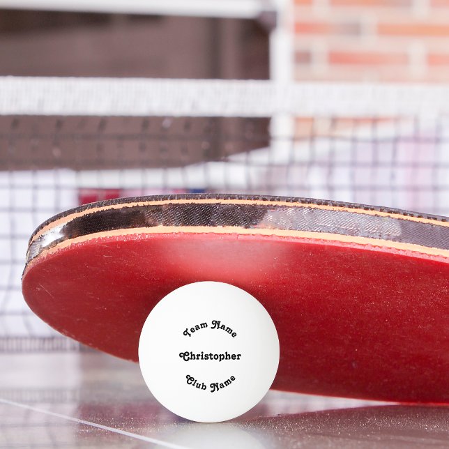Custom Player Club Team Name Tischtennis Bier Tischtennisball (Custom Player Club Team Name Table Tennis Beer Ping Pong Ball)