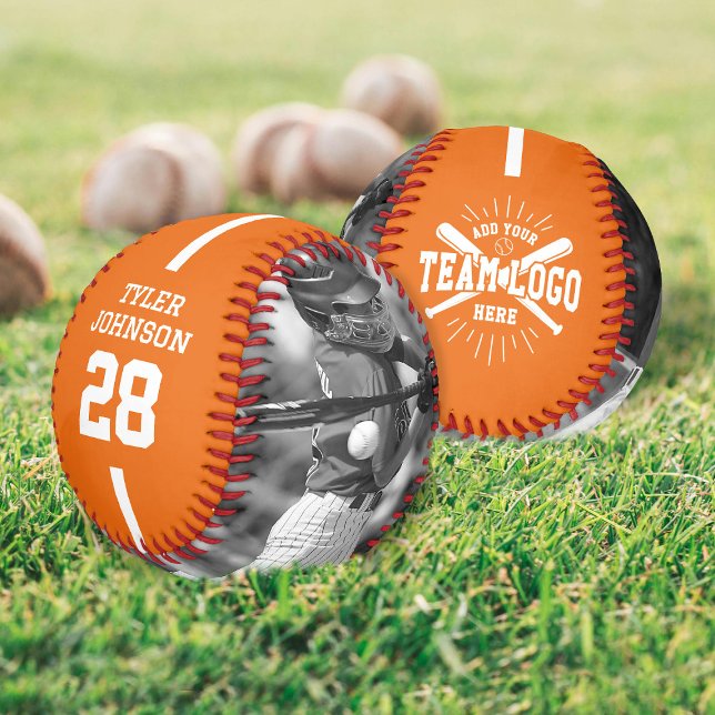 Custom Player Team Logo 2 Photo Orange Baseball (Von Creator hochgeladen)