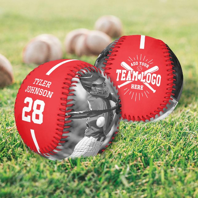 Custom Player Team Logo 2 Photo Red Baseball (Von Creator hochgeladen)