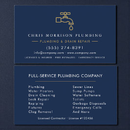 Custom Plumber  Visitenkarte