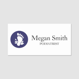 Custom Podiatrist Foot Care Clinic Name Title Namensschild