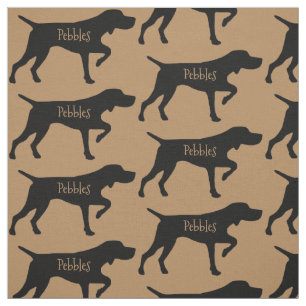Custom Pointer Dog Fabric Stoff