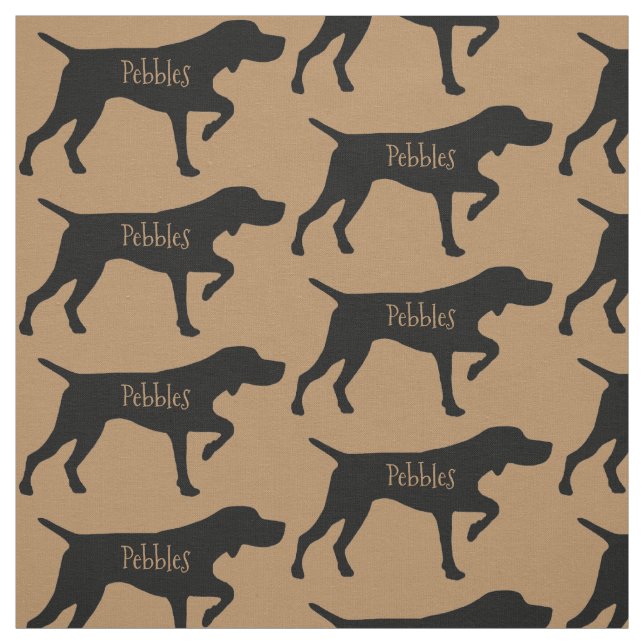 Custom Pointer Dog Fabric Stoff (Muster)