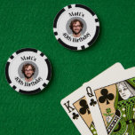 Custom Poker Chips Geburtstagsfavorit<br><div class="desc">Feiern Sie stilvoll mit personalisierten Poker-Chips mit Foto und individuellem Text für einen Meilenstein Geburtstag. Ideal für ein Casino-Party,  einen Bash zum 40. Geburtstag oder ein lustiges Gastgeschenk. Diese Chips sind für die Gäste zum Zuhause-Mitnehmen als einzigartige Keepsakes erhältlich. Ideal für Spielabende oder Poker-Events!</div>