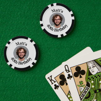 Custom Poker Chips Geburtstagsfavorit