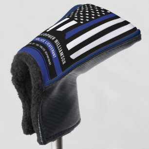 Custom Police Officer Thin Blue Line Police Golf Headcover