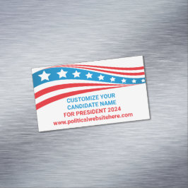 Custom Political Campaign 2024 American Flag Magnetische Visitenkarte