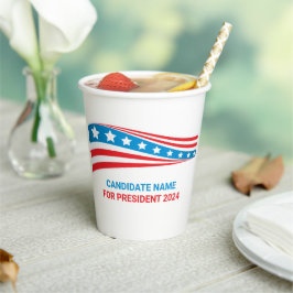 Custom Political Campaign American Flag Election Pappbecher