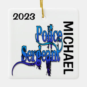 CUSTOM Polizeibeamter Keramikornament