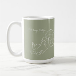 Custom Poodle Dog Mom Mug - Funny I'm Busy Today  Kaffeetasse