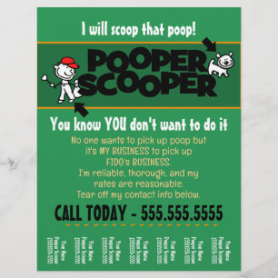 CUSTOM Pooper Scooper Flyer