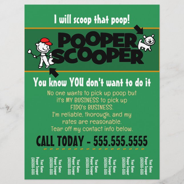 CUSTOM Pooper Scooper Flyer (Vorne)