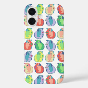 Custom Pop Art Guinea Pig Farbiges Muster iPhone 16 Hülle