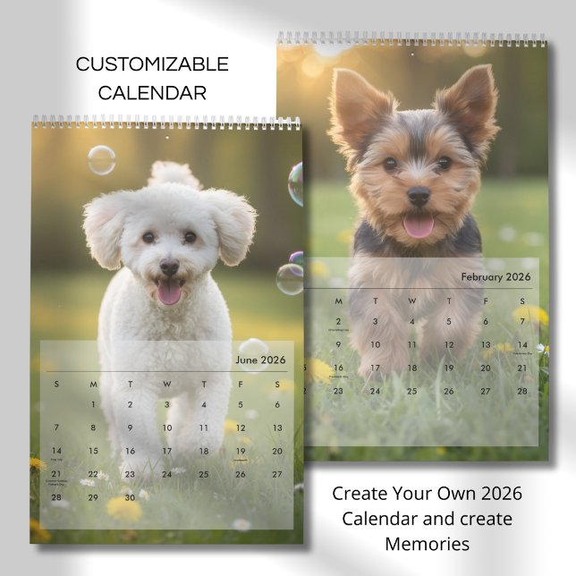 Custom Poppy Dog 2026 Calendar Kalender (Von Creator hochgeladen)