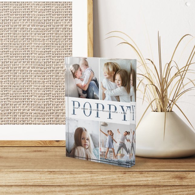 Custom Poppy Grandchildren Fotoblock (Von Creator hochgeladen)