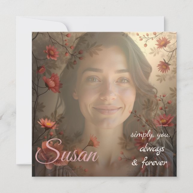 Custom Portrait for Her – Personalized Photo Gift (Vorderseite)