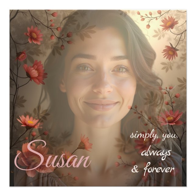 Custom Portrait for Her – Personalized Photo Gift Fotodruck (Vorne)