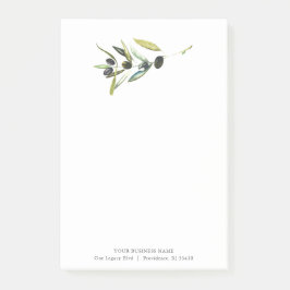 Custom Post It Notes Watercolor Olive Branch Post-it Klebezettel